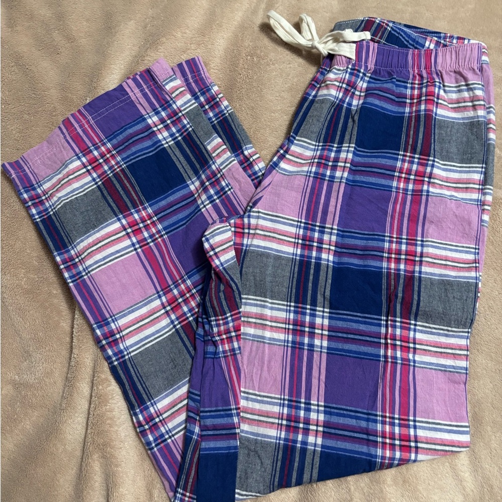 ❤️NWOT, GAP Plaid Lounge Pants in Pink and Blue🚚MOVING SALE